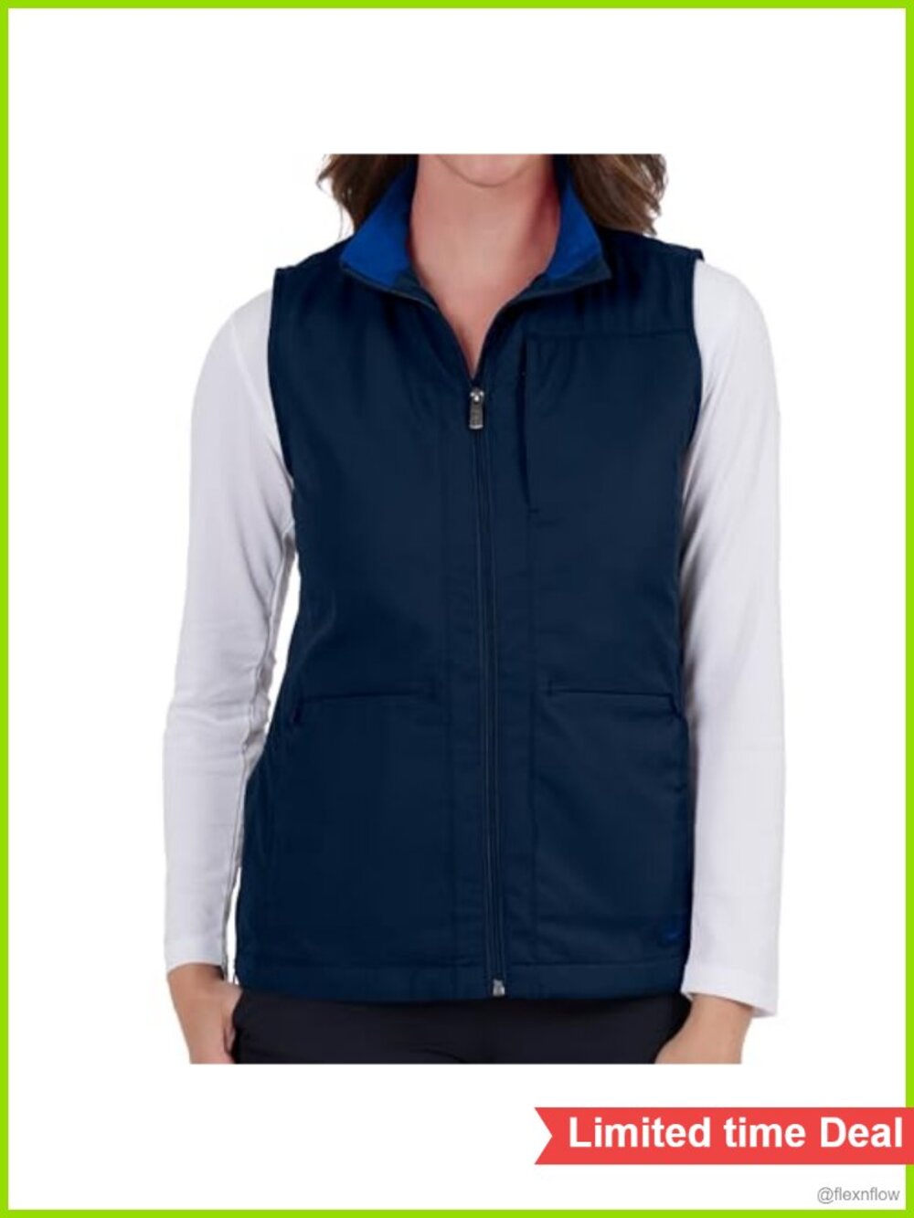 Women's 24-Pocket Travel Vest RFID Blocking Sleeveless Polyester Utility